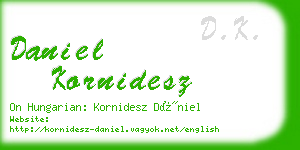 daniel kornidesz business card